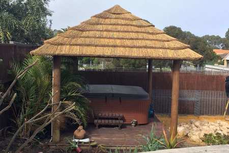 african-hut-installation