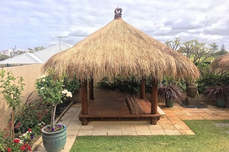 diy thatched roof